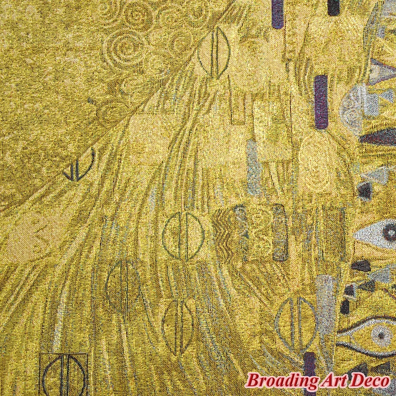 Гобелен Gustav Klimt из жаккардового плетения Adele Bloch Bauer I (золотистый) настенный