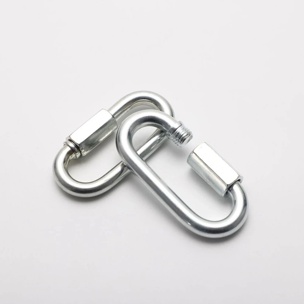 

2PCS Stainless Steel Oval Screw Lock Quick Connector 5mm 6mm 7mm 8mm Stainless Steel Rigging Rope Chain Connector Buckle