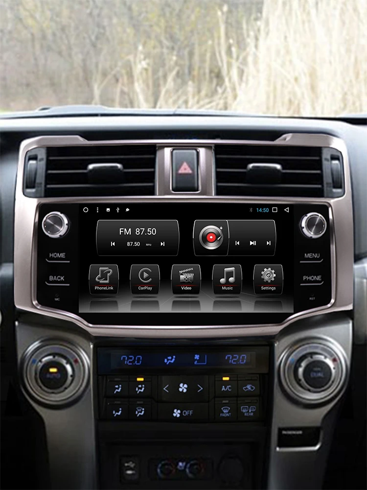 " Android 7,1 2G 32G Автомобильный мультимедийный стерео для Toyota 4runner 4runner с DSP и Carplay радио аудио gps навигационный блок