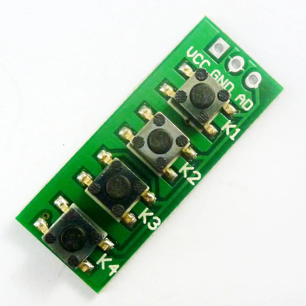 

KC11C04*10 10PCS AD Keypad]4 Accessory board matrix buttons controlled ADC port keyboard