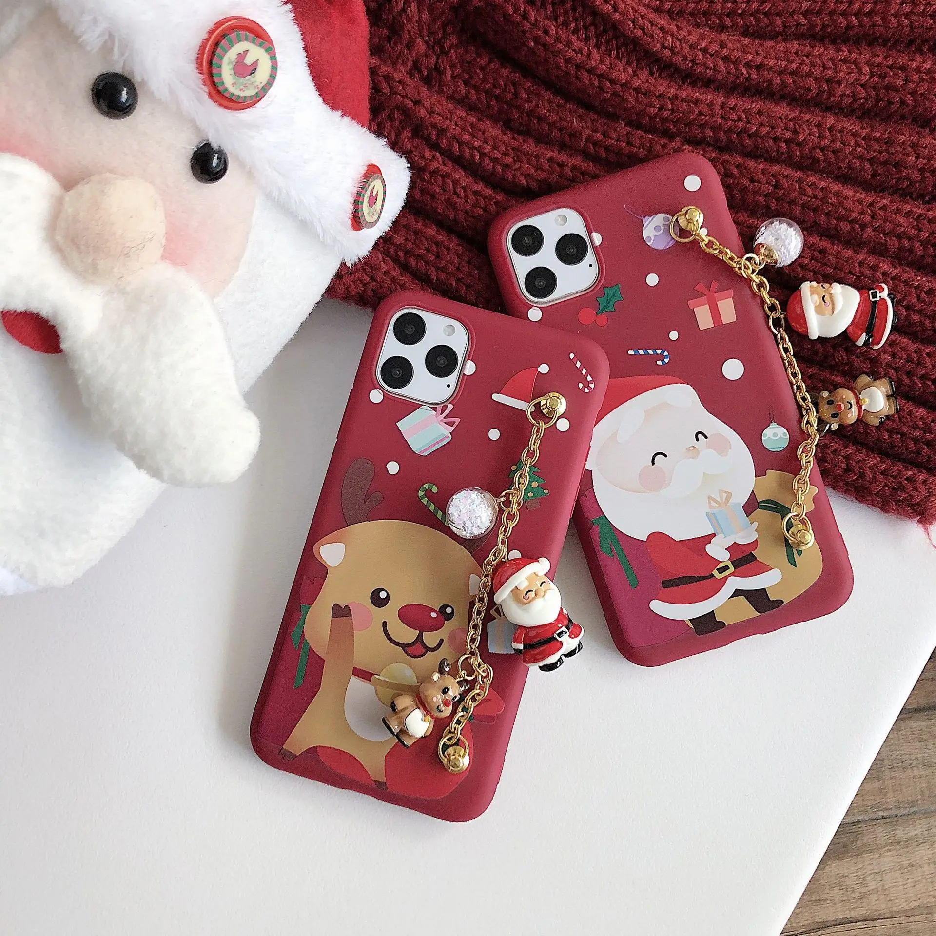 Новое поступление Веселый Чехол для телефона с рождественским рисунком iPhone 6 7 8