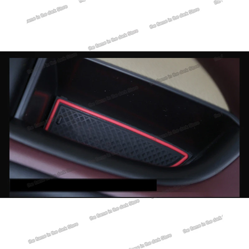 Lsrtw2017 Suede Abs Car Door Armrest Storage Box For Toyota Highlander 2013 2014 2015 2016 2017 