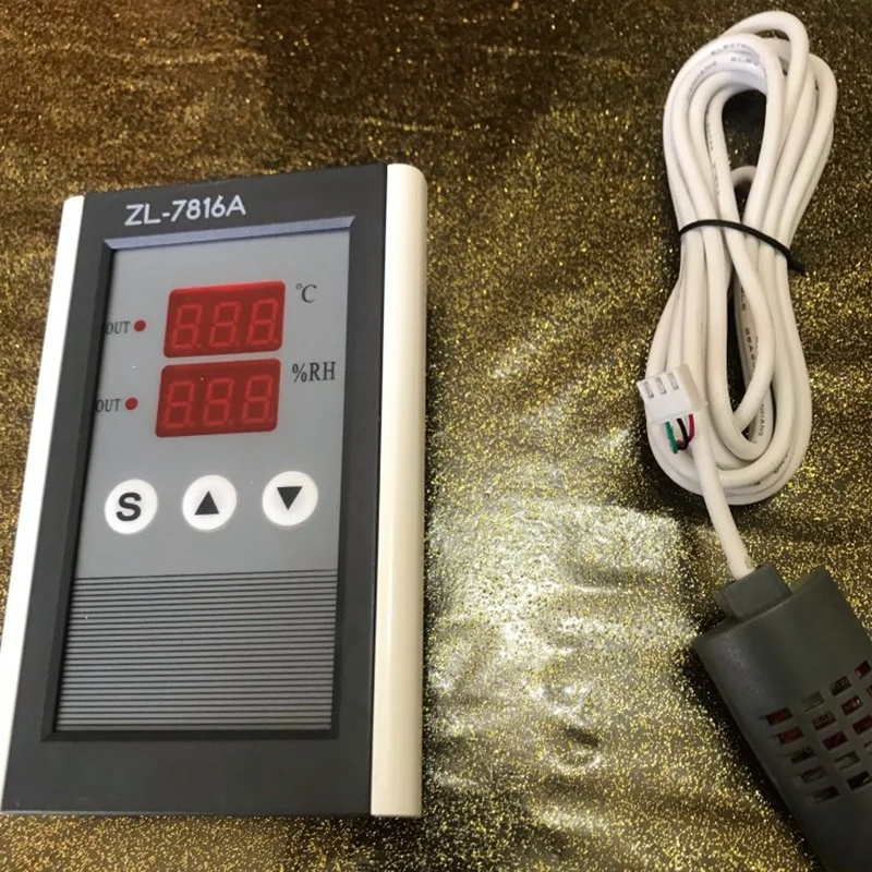 Zl-7816A, 12 V, Температура и контроллер влажности, термостат и гигростат, инкубатор влажности инкубатора контроллер