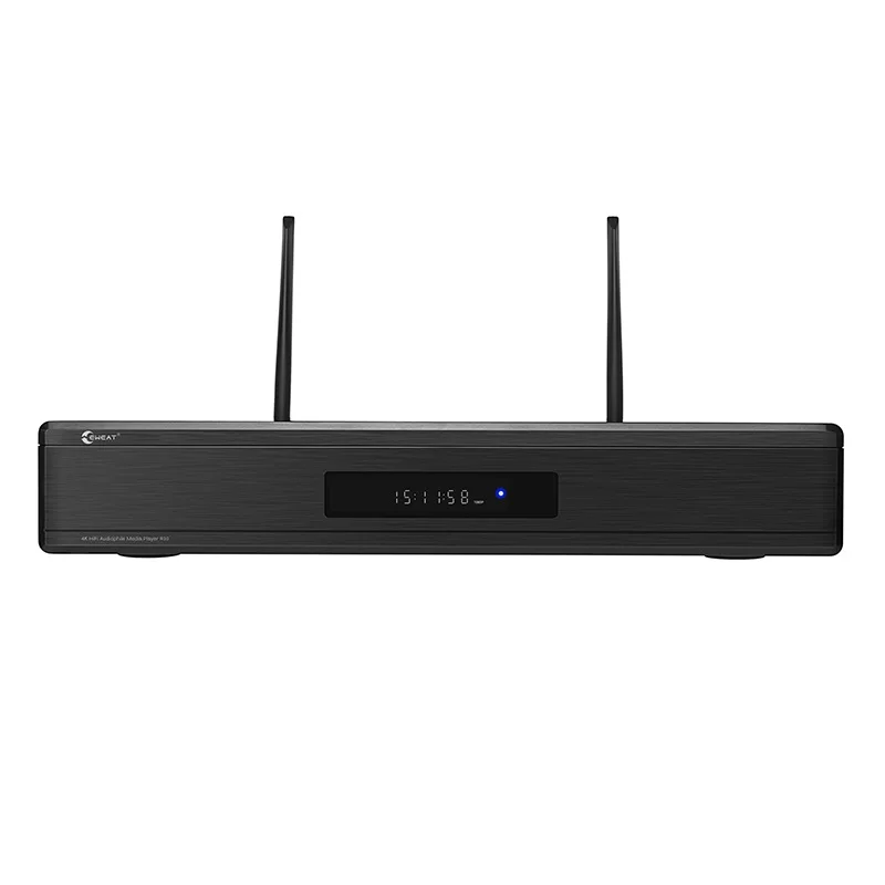 

4K-media-player home theater EWEAT R10pro with 2.4/5.8G wifi RS232 HIFI MUSIC PLAYER X-MOS HDD Players