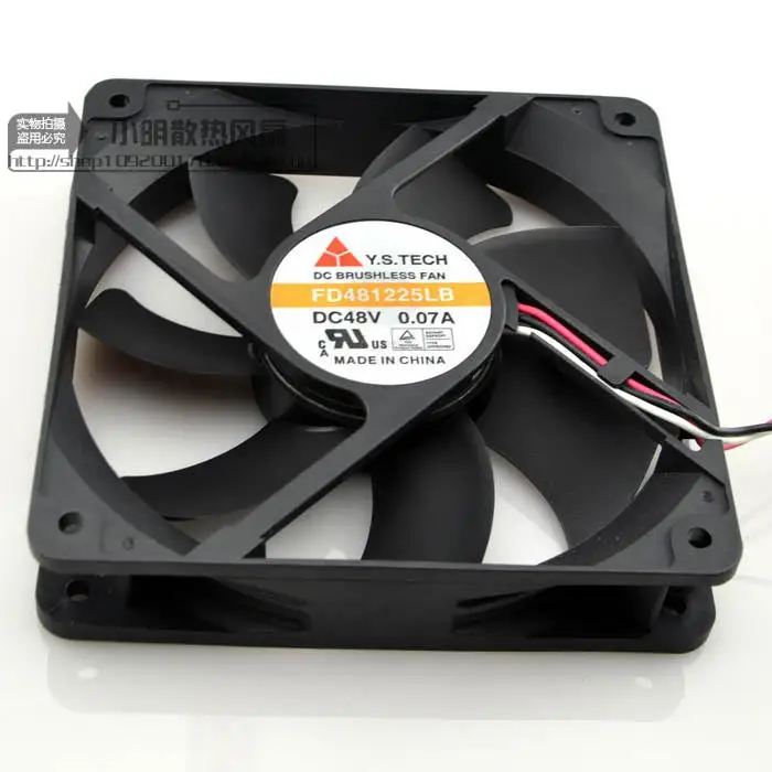FD481225LB 12025 DC48V 0.07A защиты электродвигателя Вентилятор охлаждения