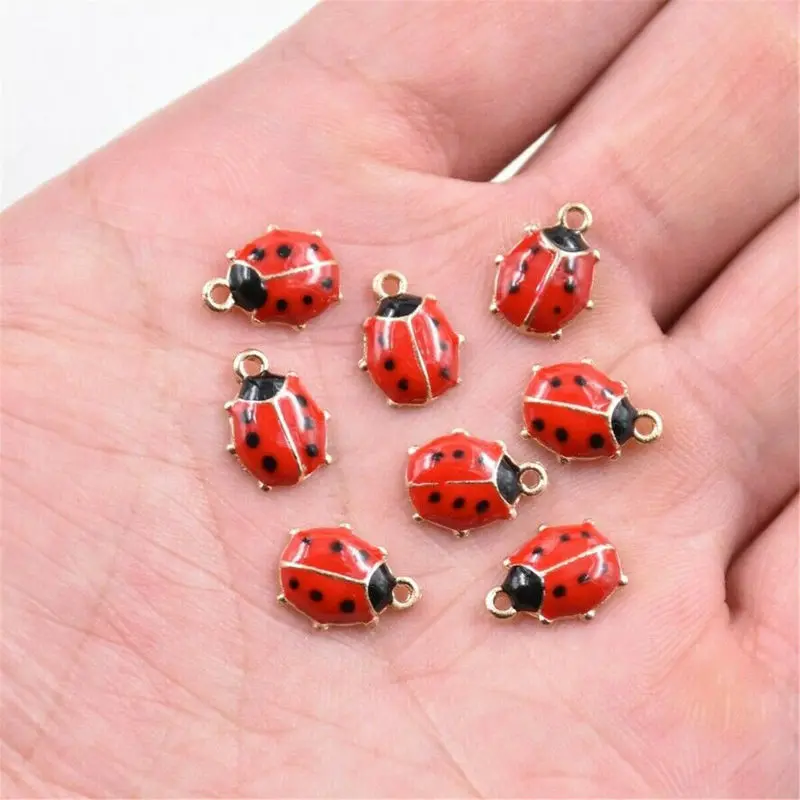 pack of 2 Slide charm ladybird