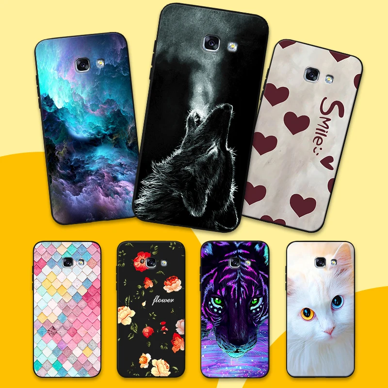 for A5 2017 DIY Printed Back Cover Soft TPU Silicone Funda Samsung Galaxy A3 2015 2016 Coque A7 A8+ 2018 Slim Phone Case |
