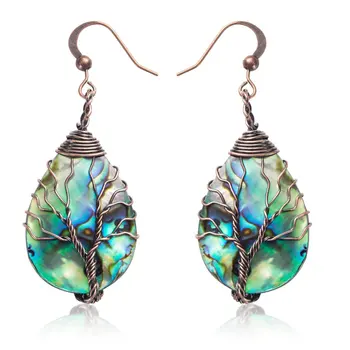

Water Drop Winding Shell Style Anti-Allergy Popular Ladies Party Engagement Earrings for Women Statement Jewelry