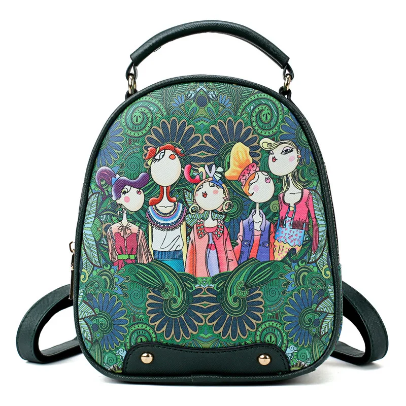 

Korean-style Versitile Fashion 2018 New Style WOMEN'S Bag Combination Bag Cartoon Printed Shoulder Bag Shoulder WOMEN'S Bag