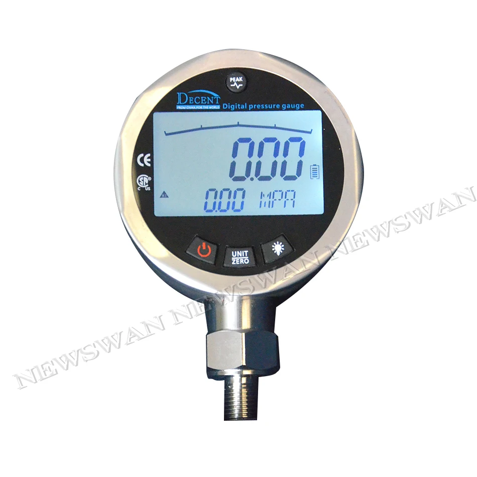 Digital Hydraulic Pressure Gauge 400BAR 040Mpa 010000PSI G1/4