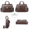 WESTAL Men's Briefcase Genuine Leather Laptop Bag 14 Men's Leather Handbags Office Bag for Men Porte Document  Bags for Man 315 6
