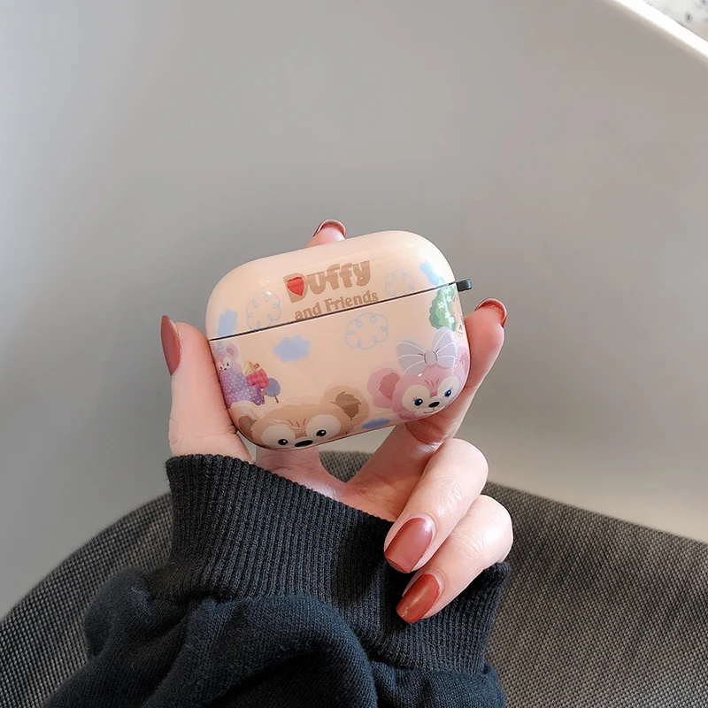 Чехол Duffy bear friend для Apple AirPods pro с милым забавным мультяшным Райаном стеллалу, защитный чехол для наушников с брелоком, аксессуары