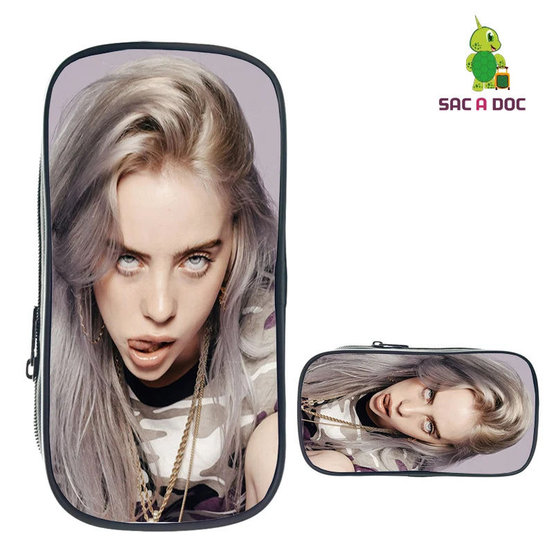 Небесно-голубой Billie Eilish, школьный рюкзак для девочек, женская сумка для колледжа, рюкзак для путешествий, сумки на плечо, Sac A Dos, черные рюкзаки, Mochila Escolar - Цвет: Небесно-голубой