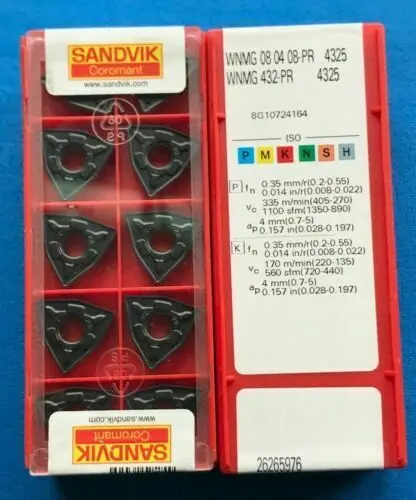 10 шт. вставки карбида WNMG080408-PR 4325