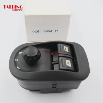

High Qulity 6554WA Electric Power Master Window Switch Push Button Panel Mirror Switch For Fiat Scudo Expert Peugeot 206 207 306