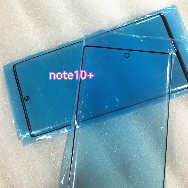 Front Outer Screen Glass Lens Cover For Samsung Galaxy Note 10 10+ Plus Screen Glass Panel Replacement