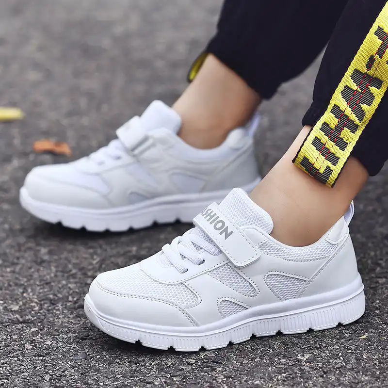 Boys white running shoes Clearance