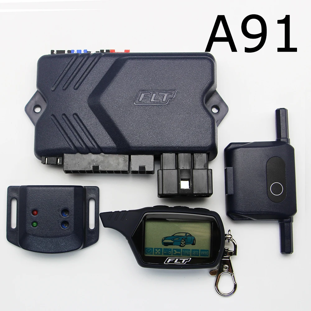 Starline A91 GSM мобильный телефон управления автомобиля gps автомобиля двухстороннее противоугонное устройство обновления gsm gps для Starline A91 брелок сигнализации