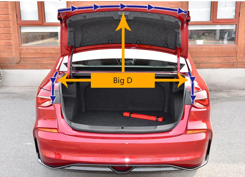 Большие d-образные автомобильные дверные уплотнительные полосы EPDM резиновые шумоизоляционные двери уплотнитель Анти-пыль звукоизоляционный автомобильный уплотнитель сильный аденсивный
