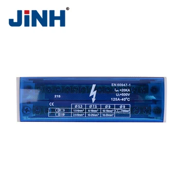 

JINH 2*15 Din Rail Terminal Blocks Screw Connection Power Distribution Block Box Universal Electric Wire Junction Box