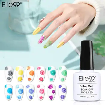 

Elite99 Frost Flower Blooming Gel Polish Snowflakes Liquid Painting Gel Nail Polish UV LED Drawing Nail Paint Manicure 10ML