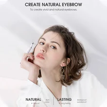 Microblading Eyebrow Pen Waterproof Long Lasting Fork Tip Eyebrow Pencil Eyebrow Makeup Liquid Professional Eye Brow Fine Sketch