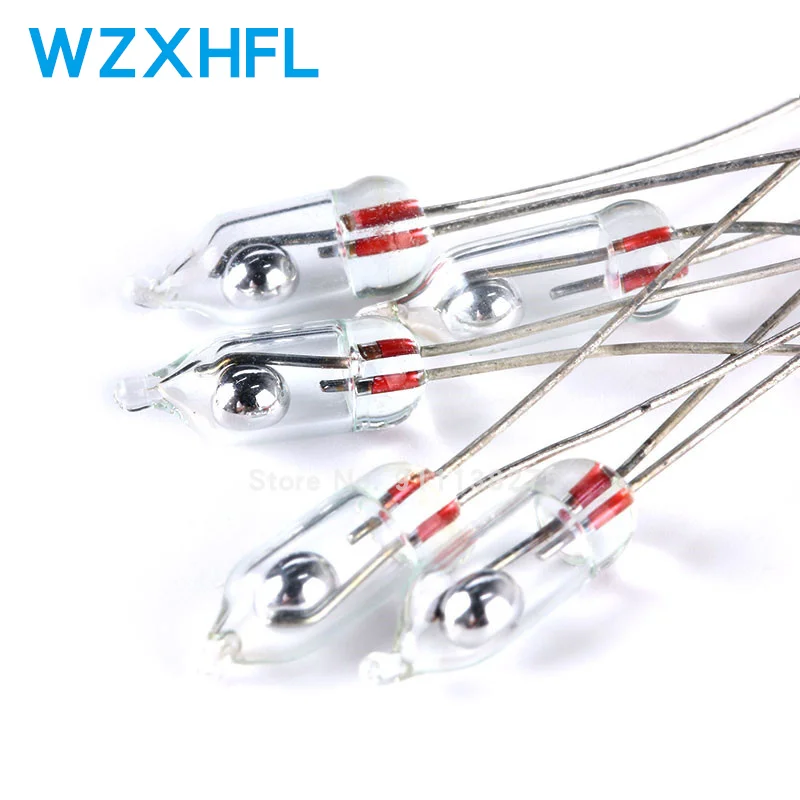 10Pcs/lot 3mm 5mm Mercury Switch Tilt Unidirectional Sensor On/Off | Электронные компоненты и принадлежности