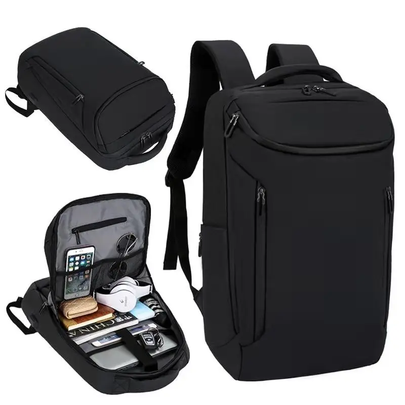 Sac à dos ultraléger pour ordinateur portable pour homme, sac à dos mince,  noir, travail de bureau, affaires, extérieur, voyage, unisexe, 16 pouces