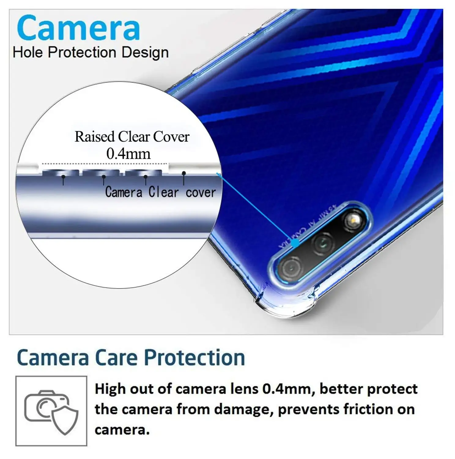 Crystal Soft Case with Airbags - Premium Silicone Rubber Cover