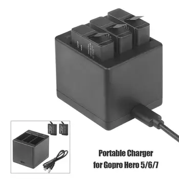 

3-Way Slot Battery Charger Battery Housing Case for GoPro Hero 7 6 5 Sport Cam High Efficiency Switching Power Supply