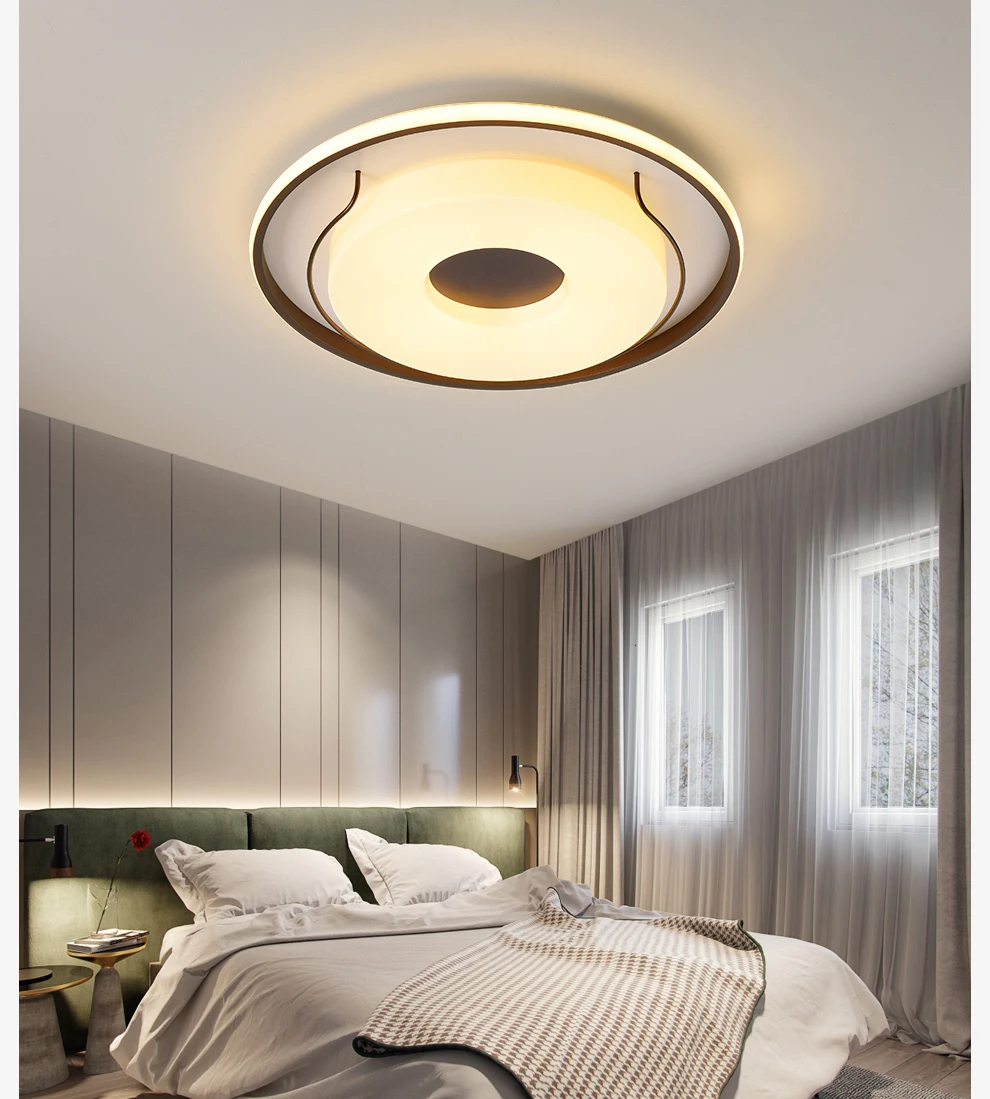 Современная люстра освещение для гостиной спальни 110V 220V Lustre Avize круглый квадратный акриловый светодиодный потолочный светильник