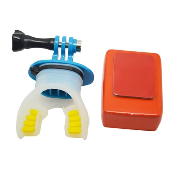 

for Android 4K SJCAM SJ7 H9 Surfing Accessory Action Camera Surf Mouth Mount for Hero 7 5 6 4 Black Silver Session