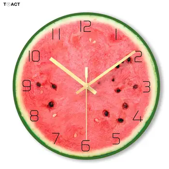 

Fruit Wall Clock Nordic Minimalist Creative Wall Clock Modern Design Living Room Personality Household Silent Watches relojes