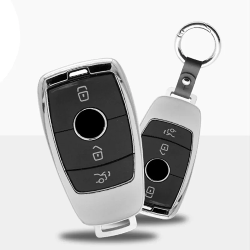 Мягкий ТПУ автомобильный защитный чехол для ключа, чехол для Mercedes Benz E Serials E300 E200 E220 Maybach S320L S450 S350, чехол с держателем
