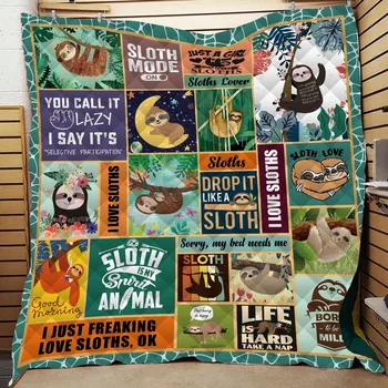 

Cute Monkey Printed Home Sofa Cover Quilt Queen Size Kids Adult Warm Blankets For Beds Soft Sofa Outdoor Camping Quilt