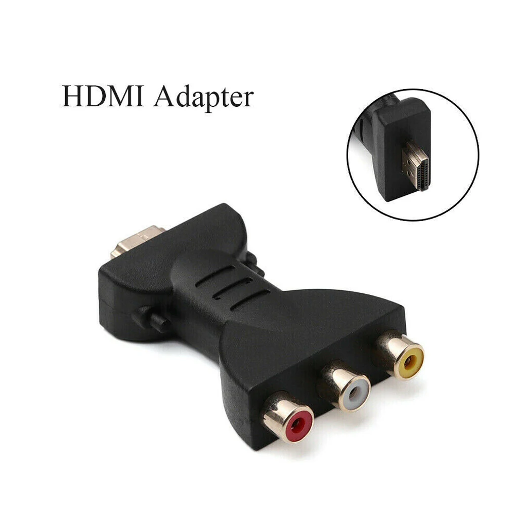 AV цифровой сигнал HDMI к 3 RCA аудио адаптер компонентный конвертер видео