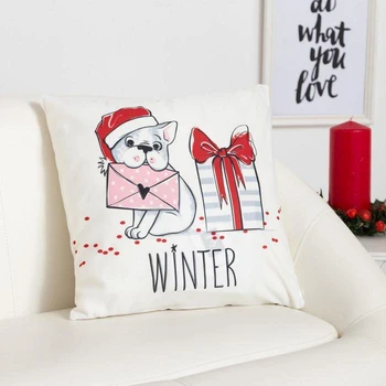 

Decorative pillow case Ethel "Gift for the New Year", size 40x40 cm