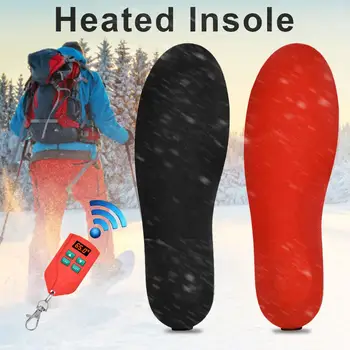

Rechargeable Heated Shoe Insoles Warm Keeping Intelligent Remote Control Foot Warmer For Winter Motorcycle Bicycle Riding Skiing