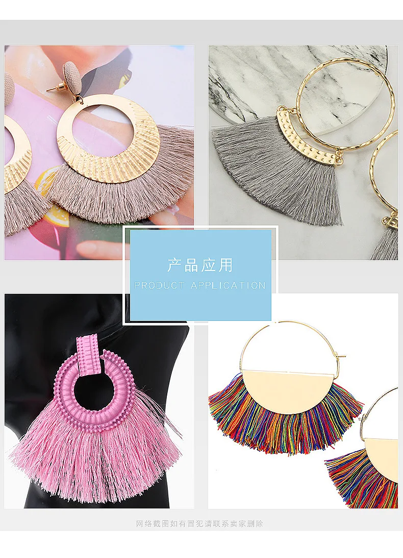 5 yards/lot Thicken Tassel Trims 2.8cm Wide Polyester Curtain/Pillow Trim Earring/Bag Decorative Lace Fringe Sewing lace fabric lace ribbon lace garment accessories lace sewing supplies lace decoration lace accessories lace sewing accessories