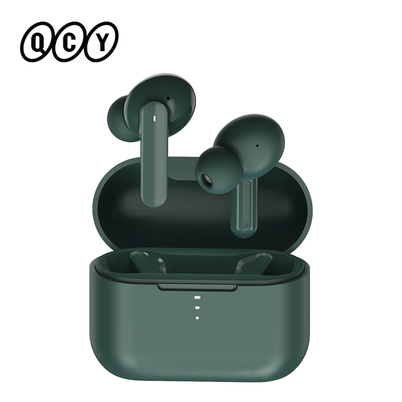 QCY T10 Bluetooth Wireless Headphones Dual-Armature in-ear Earphones APP intelligent control 4 microphone noise reduction