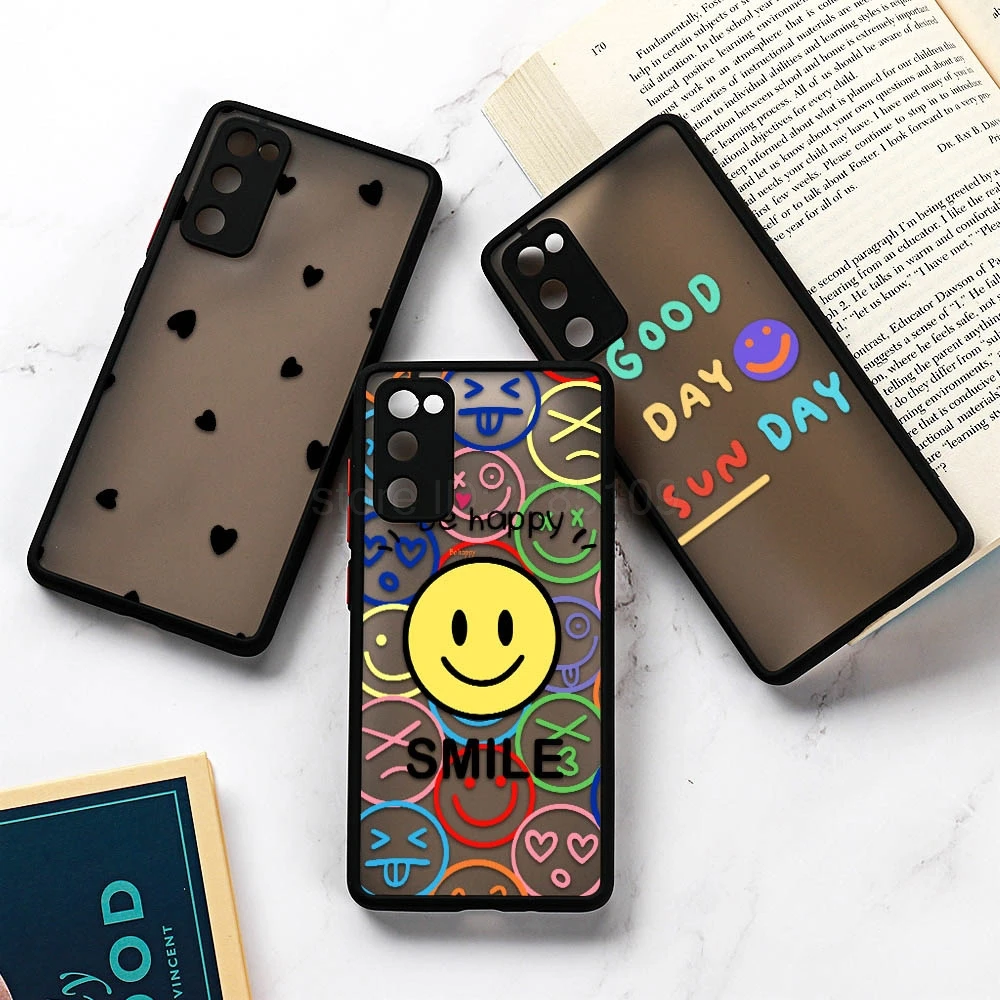 Case For Samsung Galaxy S20 FE Case S21 Ultra S10 Plus S20 M31 Note 9 10 Plus A32 A51 A52 A72 A71 A50 A52S 5G Cover Matte Bumper
