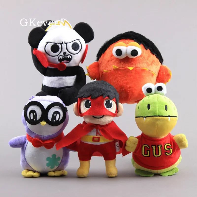 5 шт./компл. 20 см аниме Ryan плюшевые игрушки кукла Peluche Kawaii панда динозавр мягкая игрушка-Пингвин животные игрушки женщины дети подарок на день рождения