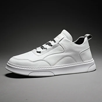 

2020 New Man Leather Shoes Fashion Casual Shoe Male Summer Sneakers clax Men's Walking Footwear White Shoes