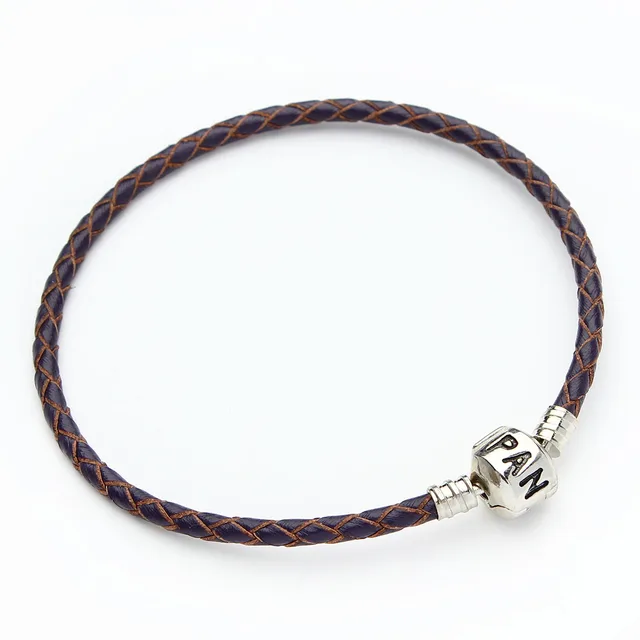 CKysee 19cm Fashion Leather Rope Charm Laser Lettering Bracelet For Women DIY Jewelry Making Purple