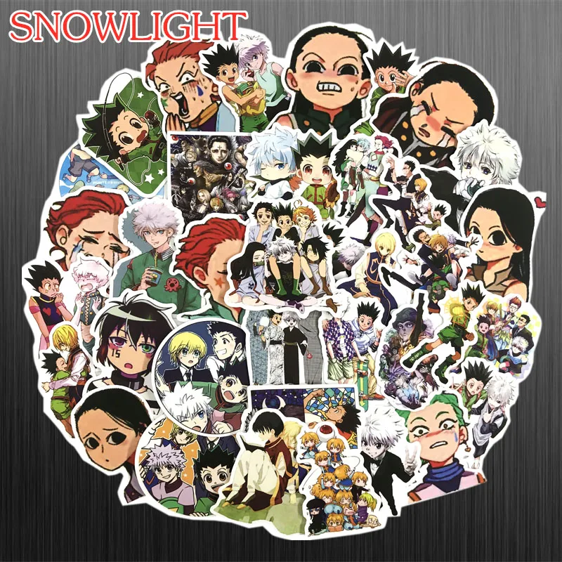 10/50 pcs/pack HUNTER X HUNTER Adventure Travel Cartoon Stickers For Skateboard Laptop Scrapbook Suitcase Laptop Toys TOB