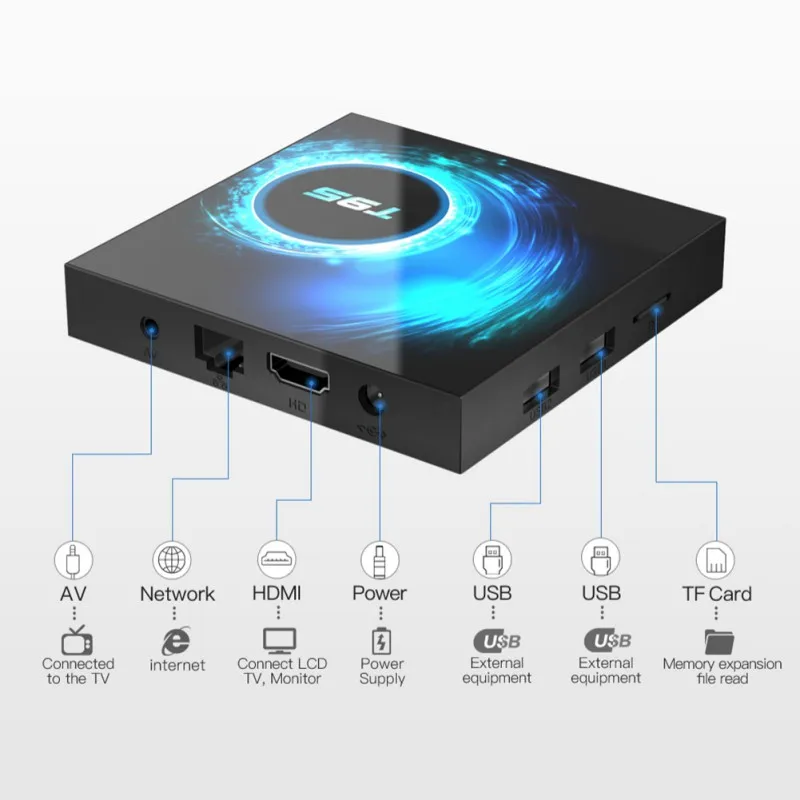 2020 nowy T95 TV, pudełko z systemem Android 10 4GB 32GB 64GB Allwinner H616 czterordzeniowy 1080P H.265 4K TVBOX 2GB 16GB, z systemem Android 10.0 Set-Top Box nowy 2020 nowy T95 TV, pudełko z systemem Android 10 4GB 32GB 64GB Allwinner H616 czterordzeniowy 1080P H.265 4K TVBOX 2GB 16GB, z systemem Android 10.0 Set-Top Box nowy