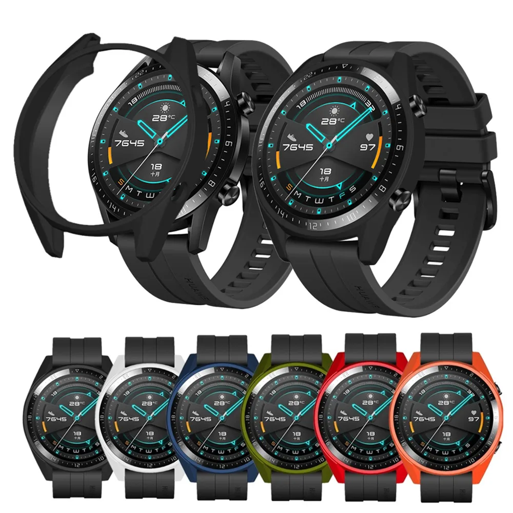 Чехол из ТПУ для Huawei Watch GT 2 &amp защитная рамка 46 мм защитный чехол смарт-часов