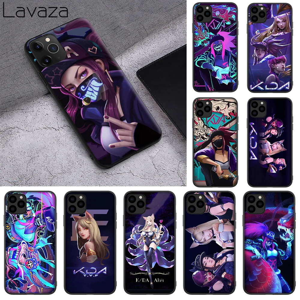 Мягкий чехол WEBBEDEPP league of legends KDA из ТПУ для iPhone 11 Pro XS MAX XR X 8 7 6 6s 5 5s Plus | Мобильные