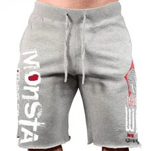 Мужские повседневные хлопковые шорты для бега, мужские сексуальные спортивные штаны для фитнеса, бодибилдинга, тренировок, мужские Модные брендовые шорты