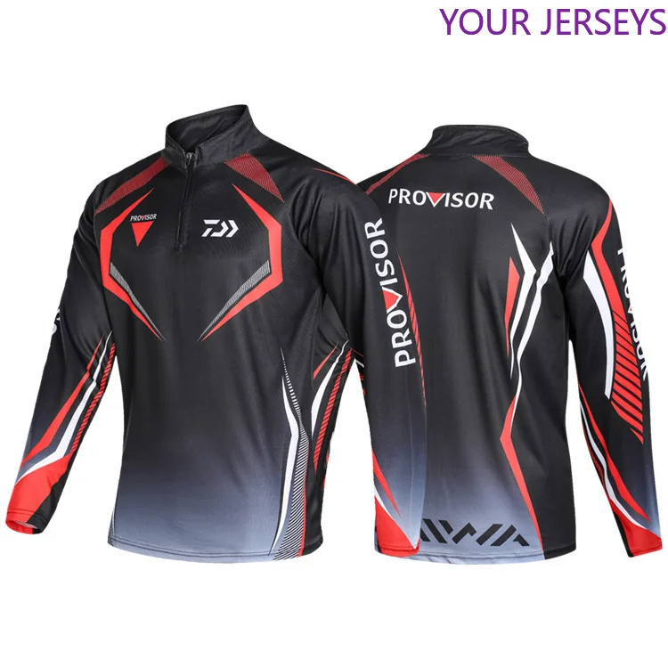 

2020 Daiwa DAWA Summer Long Sleeve Fising Clothes Dawa Sunscreen Breathable Anti Mosquito Quick Drying Cold Sensation Fishing Sh
